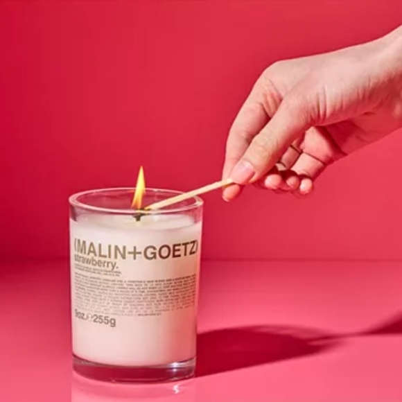 ❤️BUY 2 GET 1 FREE  MALIN+GOETZ Strawberry Boxed Candle,9oz.Retail Price $66.00 - Picture 5 of 13